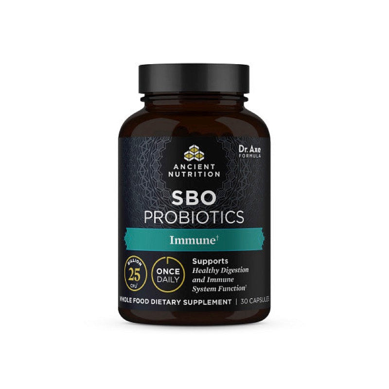 Ancient Nutrition, SBO Probiotics Immune Once Daily, 30 Capsules UPC 816401025814 | HiLife Vitamins